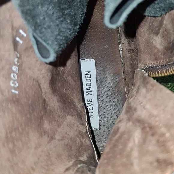 Steve Madden Black Leather  Grunge Goth Combat Trek Boots Size 11 - Picture 11 of 13